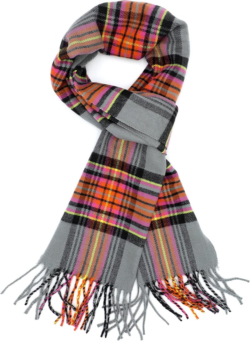 Achillea Scottish Tartan Plaid Scarf - Warm Cashmere Feel Winter Scarf, Scarves for Holiday, Christmas & Daily Wear - Image 2